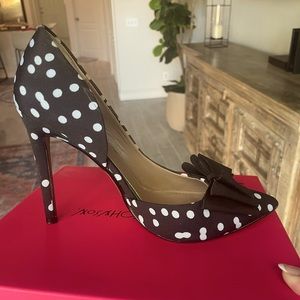 Betsy Johnson Polka dot pumps (8.5)